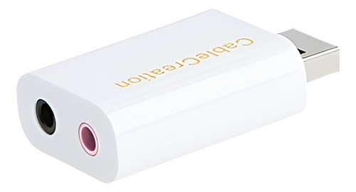 Adaptador De Audio De Usb A Jack De 3,5 Mm, Cablecreation Ta 0