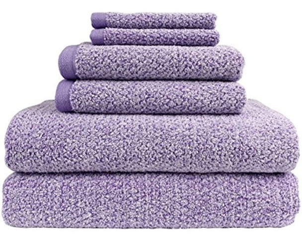 Juego De Toallas De Baño Everplush Diamond Jacquard De 6 Pie 0