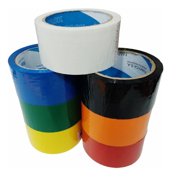 Cinta Embalaje Auca De Color 48 Mm X 50 M X 20 Unidades 0