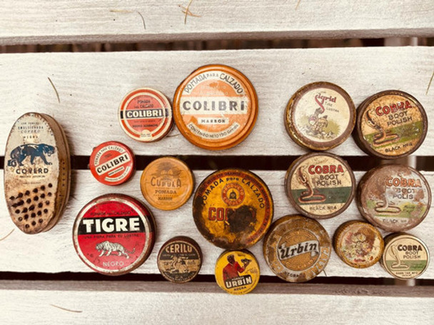 Lote De Latas Antiguas De Pomada 0 Lote De Latas Antiguas De Pomada 0