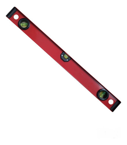 Nivel De Aluminio 3 Burbujas Profesional Rojo 20 Pol 0