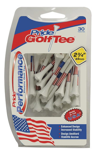 Pride Performance Usa Flag Tees 2-3/4 , 30 Count 0