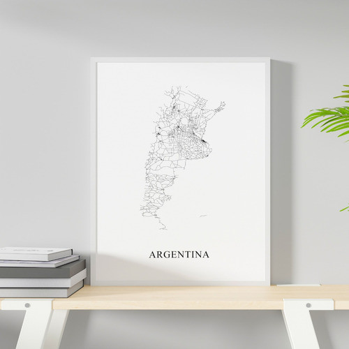 Mapa De Argentina 40x30 Cm 0
