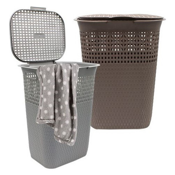 Canasto Para Ropa Sucia Con Tapa Cesto Para Ropa Baño 0