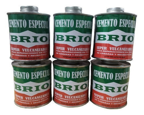 Oferta 6 Cementos Solucion Pegamento Parche Camaras Cub Brio 0
