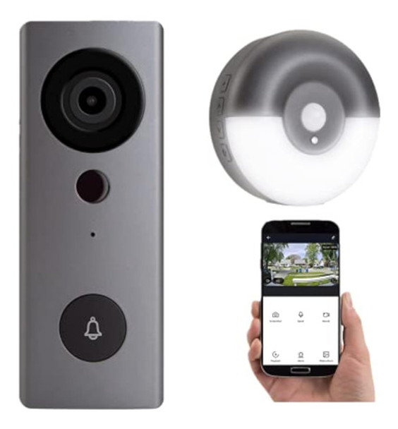 Cámara De Timbre De Video Wifi 1080p, Funciona Con 0 Cámara De Timbre De Video Wifi 1080p, Funciona Con 0