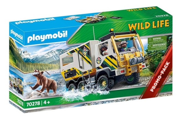 Juguete Camión De Aventura Wild Life Playmobil 78pcs Febo 0