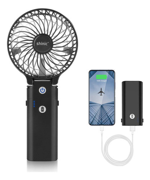 Shinic Ventiladores De Mano Portátiles De  Mah, Ventilador. 0