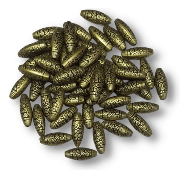 Separador De Acrilico Abs Cilindro 23x8mm 50g=50 Uni. Oro 0