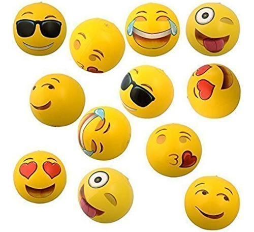 Universo Emoji: Pelotas De Playa Inflables Emoji De 12  , Pa 0