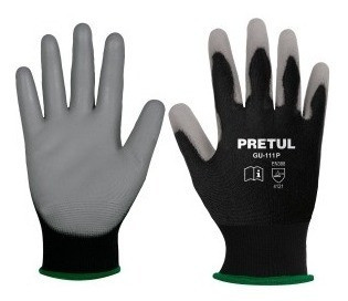 Guantes Mecánico Nylon-palma Poliuretano T:m  Pretul Gu- 0
