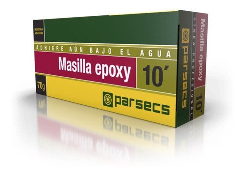 Masilla Epoxi Parsecs Secado Rapido 10 Minutos X 70 Gramos 0