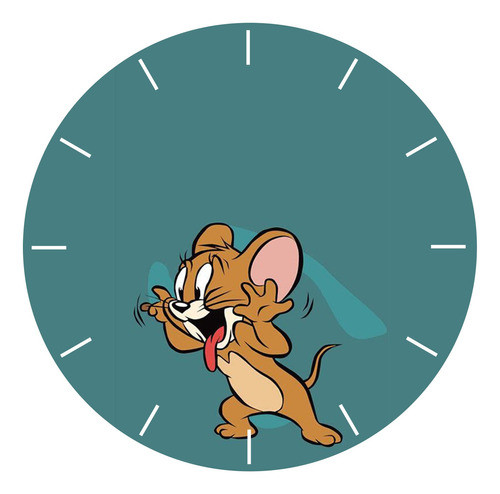 Reloj Mdf 3mm 40 Cm Diametro Tom And Jerry 65 Personalizados 0
