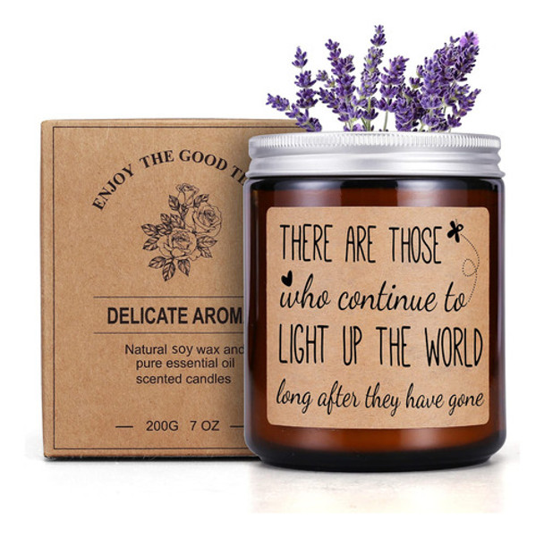 Uokpt Velas Perfumadas De Lavanda, Regalos Conmemorativos Pa 0