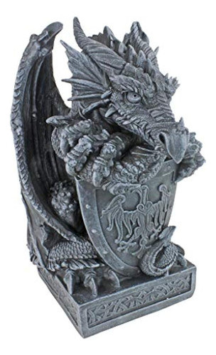 Diseño Del Escudo De Toscano La Estatua Del Dragón Artúrico 0