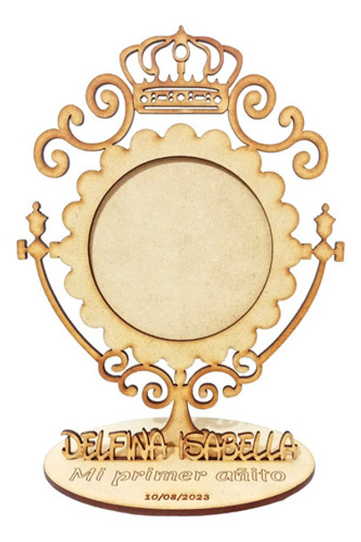 Marcos Vintage- Centros De Mesa- Nombre Y Frase Fibrofacil 0