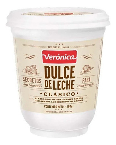 Dulce De Leche Clásico Veronica 400 Gr 0