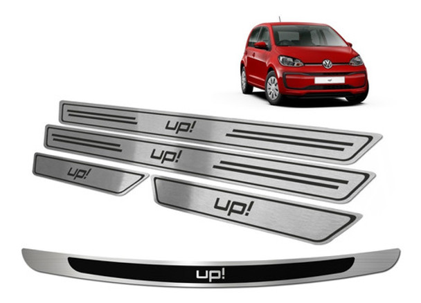 Kit Cubre Zocalos P/ Baul + Puertas P/ Volkswagen Up! 0 Kit Cubre Zocalos P/ Baul + Puertas P/ Volkswagen Up! 0