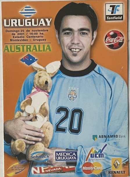 Folleto Del Partido Uruguay Vs Australia Nov 2001, Ez2c1 0 Folleto Del Partido Uruguay Vs Australia Nov 2001, Ez2c1 0