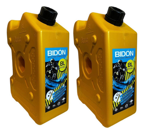 Bidón Chato 8 Litros Amarillo Gasoil-c/pico P/moto-lancha X2 0 Bidón Chato 8 Litros Amarillo Gasoil-c/pico P/moto-lancha X2 0