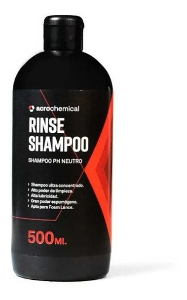Shampoo Para Autos Acrochemical Rinse Ph Neutro Concentrado 0