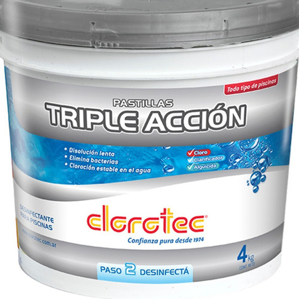 Pastillas Triple Accion Clorotec 0