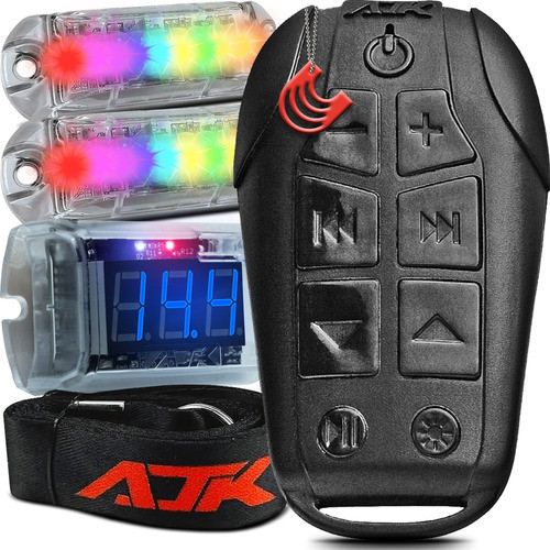 Kit Controle Longa Distancia + Voltimetro + 2 Strobos Ajk 0
