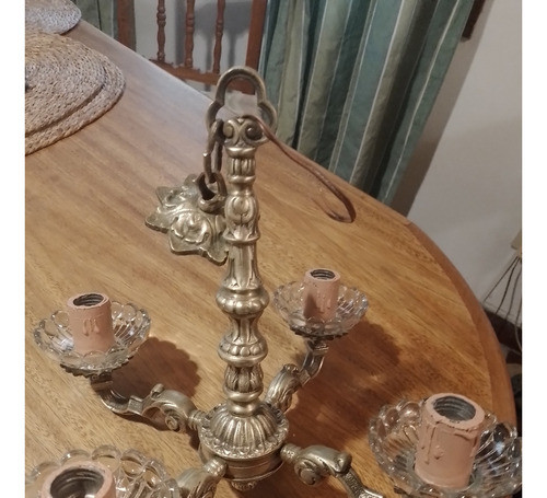 Lampara Colgante De Bronce 0