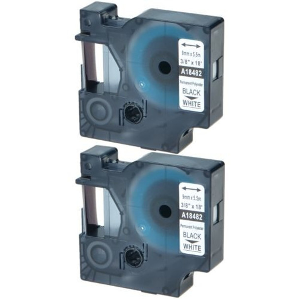 2pk 18482 Negro Sobre Blanco Ind Polivinílica Permanente Eti 0