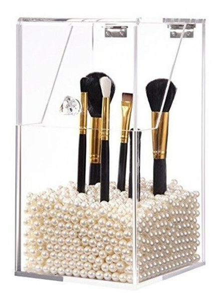 Putwo Makeup Brush Holder - Caja De Almacenamiento A Prueba 0
