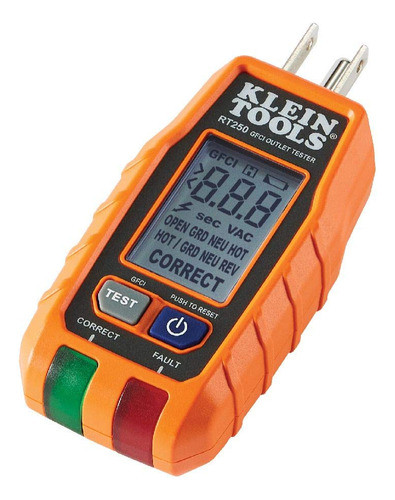 Probador Enchufes Klein Tools Rt250 Gfci 120v 0