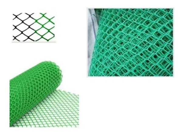 Malla Plástica Tejido Cerco Jardín Verde 1m Alto -ferrejido 0 Malla Plástica Tejido Cerco Jardín Verde 1m Alto -ferrejido 0