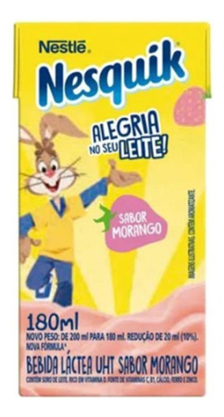 Bebida Láctea Morango Nesquik 200ml - Kit Com 12 0 Bebida Láctea Morango Nesquik 200ml - Kit Com 12 0
