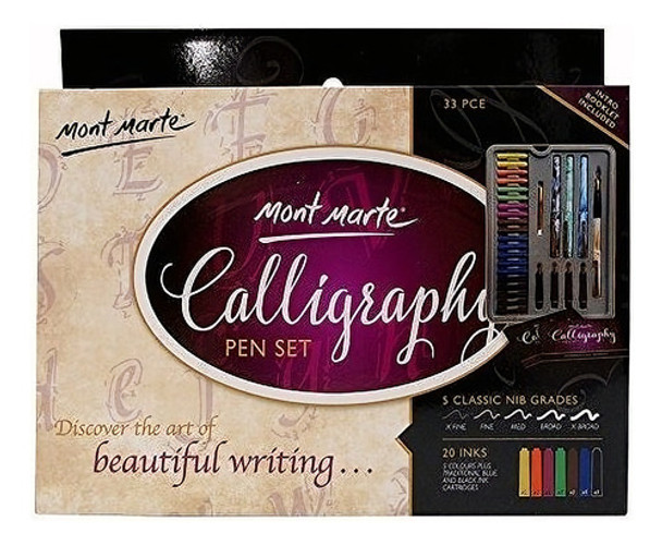 Set De Pluma De Caligrafía Mont Marte, 33 Piezas 0 Set De Pluma De Caligrafía Mont Marte, 33 Piezas 0