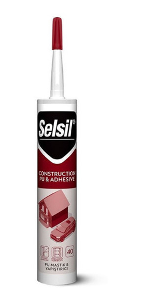 Silicona Sellador Poliuretano 300ml Gris Pu 40 Selsil 1a 0
