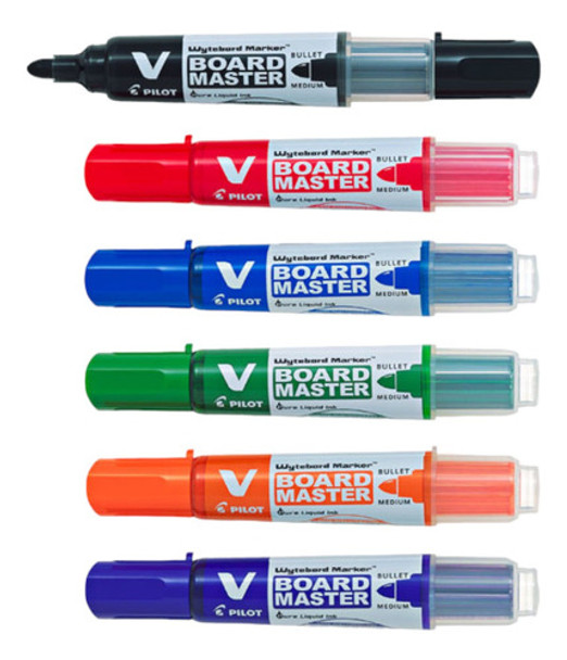 Marcador Pilot Pizarra Recargable Pack X6 Serviciopapelero 0
