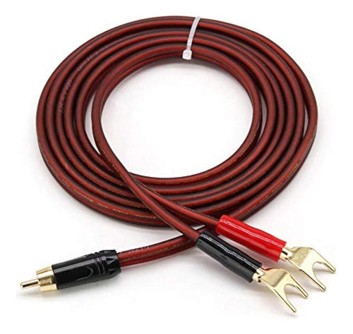 Rca A Y Cable De Altavoz Con Enchufe De Pala, Cable De Altav 0