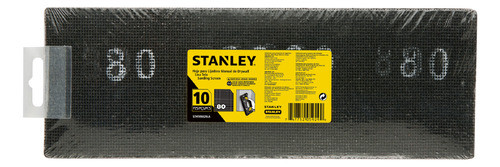 Lijas P/lijadora Manual Stanley Pack 10 Unidades Gr 80 0