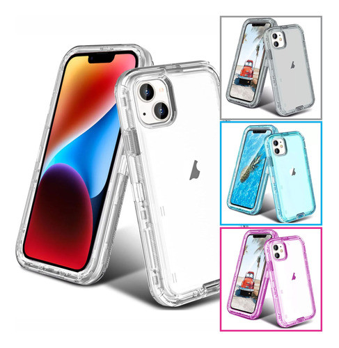 Protector Para iPhone 13 360 Full Rosa 0