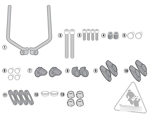 Kit Givi Anclajes Parabrisas 7407a 7407as 15 17 A7407a ® 0