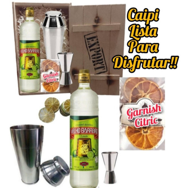 Cachaca Velho Barreiro + Coctelera+jigger+ Garnish Envíos!!! 0