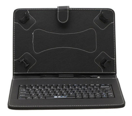 Irulu Soporte Caja Azul Piel Usb Teclado Pu Cubierta De Cuer 0