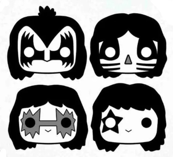 Calco Kiss Toons Funko Vinilo Sticker 0 Calco Kiss Toons Funko Vinilo Sticker 0
