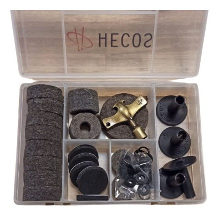 Caja Con Accesorios Para Bateria Hecos Full Kit 0