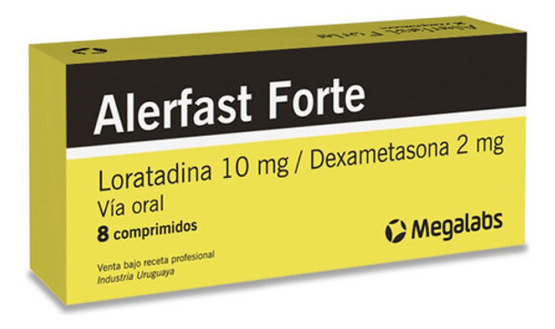Alerfast Forte 10mg X 8 Comp. | Antihistamínico | Loratadina 0