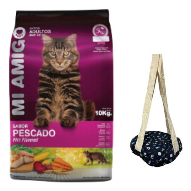 Mi Amigo Gato 10 Kg + Cama Colgante 0 Mi Amigo Gato 10 Kg + Cama Colgante 0