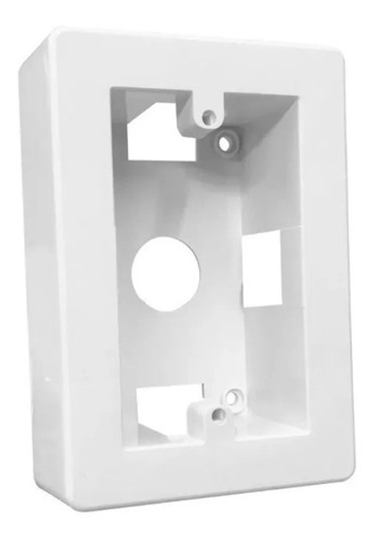 Pack X 10 Caja Cable Canal Rectangular Pvc Plástica Bastidor 0