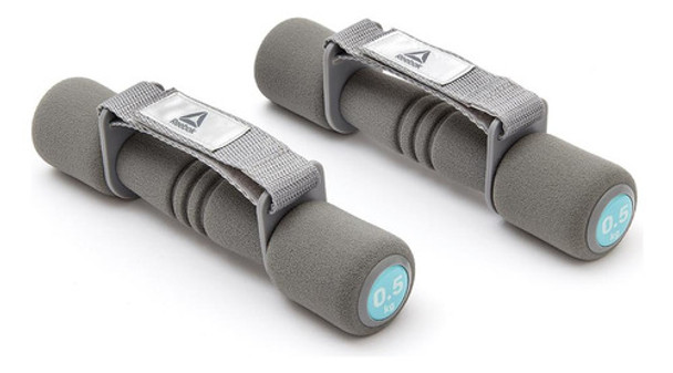 Mancuernas Acolchonadas Reebok  Grises 0,5kg C/u 0 Mancuernas Acolchonadas Reebok  Grises 0,5kg C/u 0