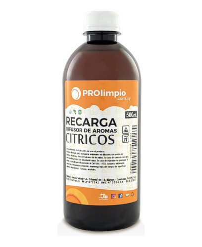 Recarga Difusor De Aromas Varitas De Bamboo Cítricos 1/2l 0