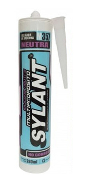 Sellador De Silicona Multiflex Cartucho Neutro Sylant M357 * 0